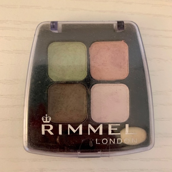 Rimmel Colour Rush Quad Eyeshadow 016 Urban Flower Rare VTG Discontinued USED - Picture 1 of 5
